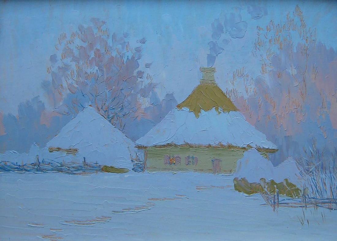 Oil painting Old house Kalebets Valery (1 of 5)