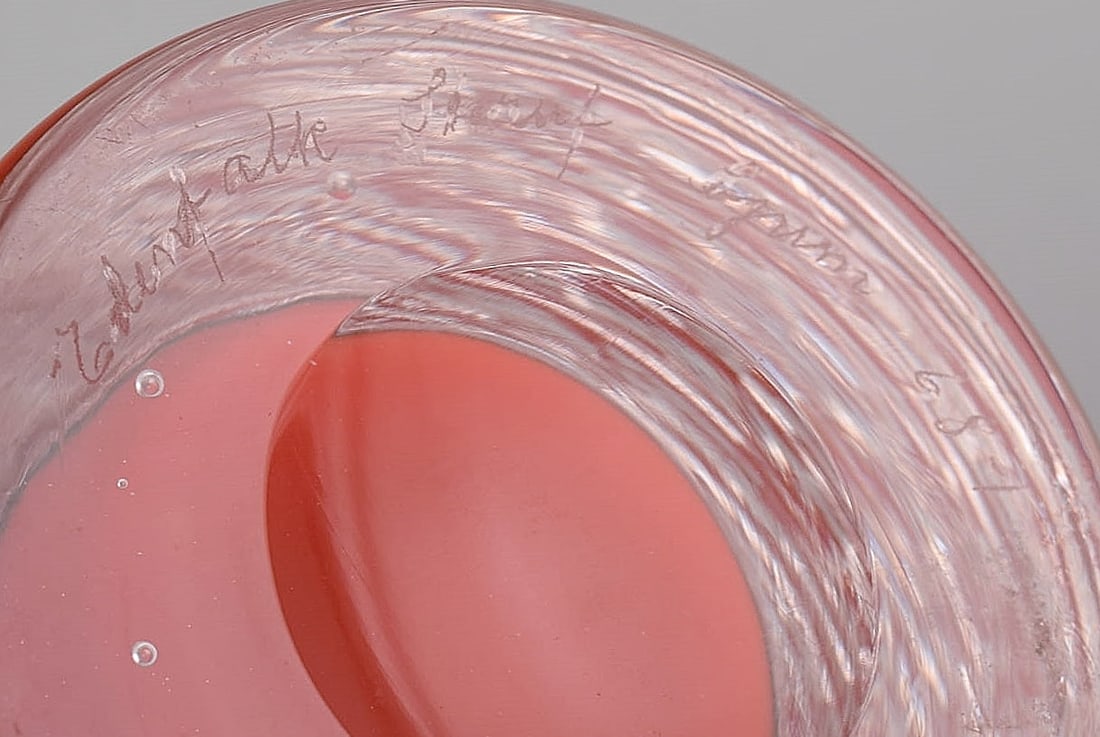 Bengt Edenfalk (1924-2016) for Skruf. Four vases in mouth-blown crystal glass. Swedish design,: Title: Bengt Edenfalk (1924-2016) for Skruf. Four vases in mouth-blown crystal glass. Swedish design, 1960s. Description: Bengt Edenfalk (1924-2016) for Skruf. Four vases in mouth-blown crystal glass.