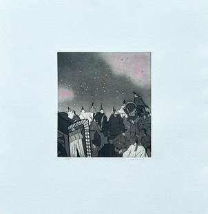 Kaou Saito (B. - 1931): Shigamoto: Artist/Title: Kaou Saito (B. - 1931): ShigamotoMedium: Mezzotint PrintEdition: Limited Edition #24/85Size/Format: The print image measures 6 1/2 X 7 1/4 inches plus marginsCondition: The print is in