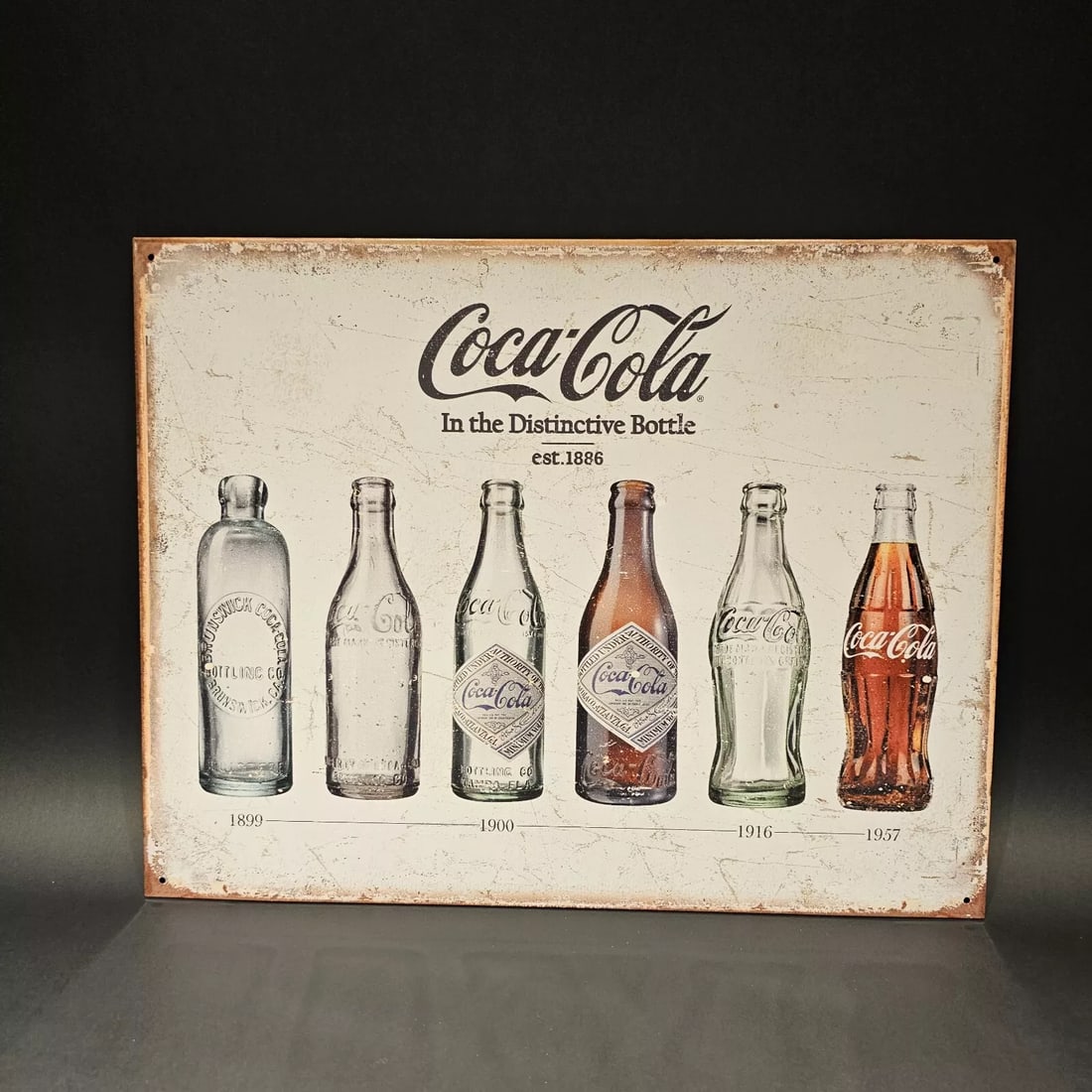16" Metal Coca Cola Soda Bottle Sign (1 of 8)