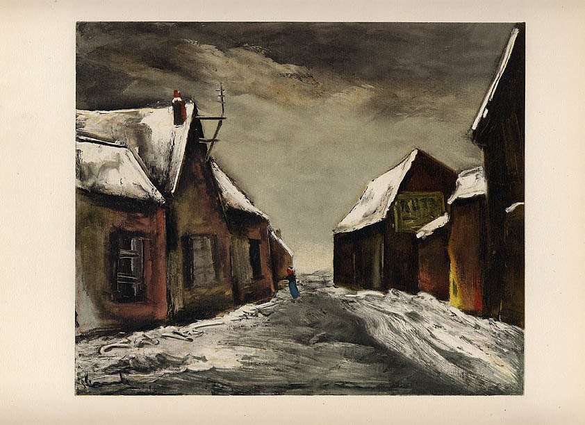 Vlaminck Lithograph 26, Alainville under snow 1958 (1 of 1)
