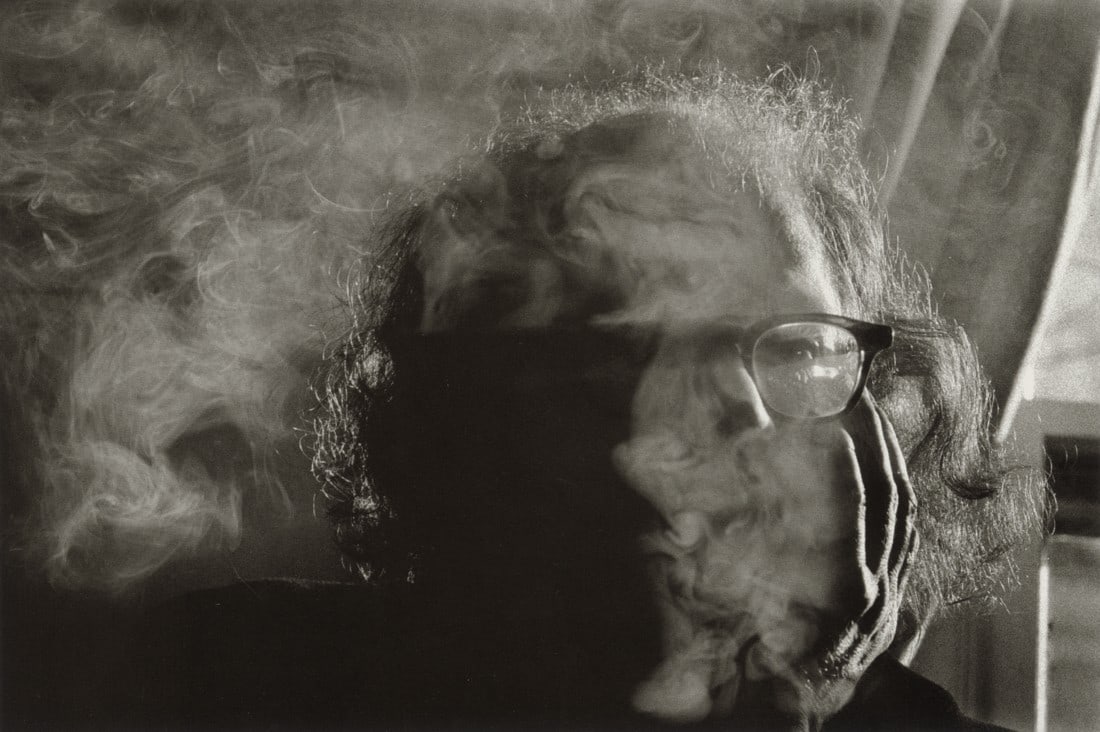 JOHN LOENGARD - Allen Ginsberg, Lawrence, Kansas 1966: Artist: John Loengard Title: Allen Ginsberg, Lawrence, Kansas, 1966 Medium: Photo Litho, 2016, China Dimensions: 8.35x5.55" Description: Heat Wax Mounted on 8.5x11" Conservation Board Artist Bio: John