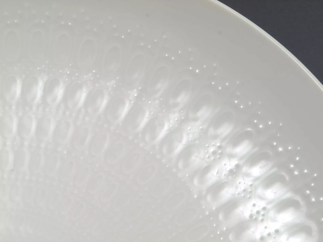 ROSENTHAL Romance Oval PLATTER White Embossed Ovals B Wiinblad Germany 11 1/2" (1 of 4)