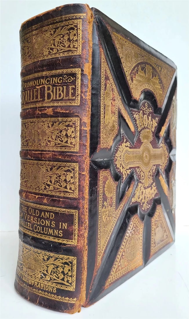 1891 BIBLE in ENGLISH ANTIQUE VICTORIAN MASSIVE FOLIO GUSTAVE DORE ILLUSTRATED (1 of 19)