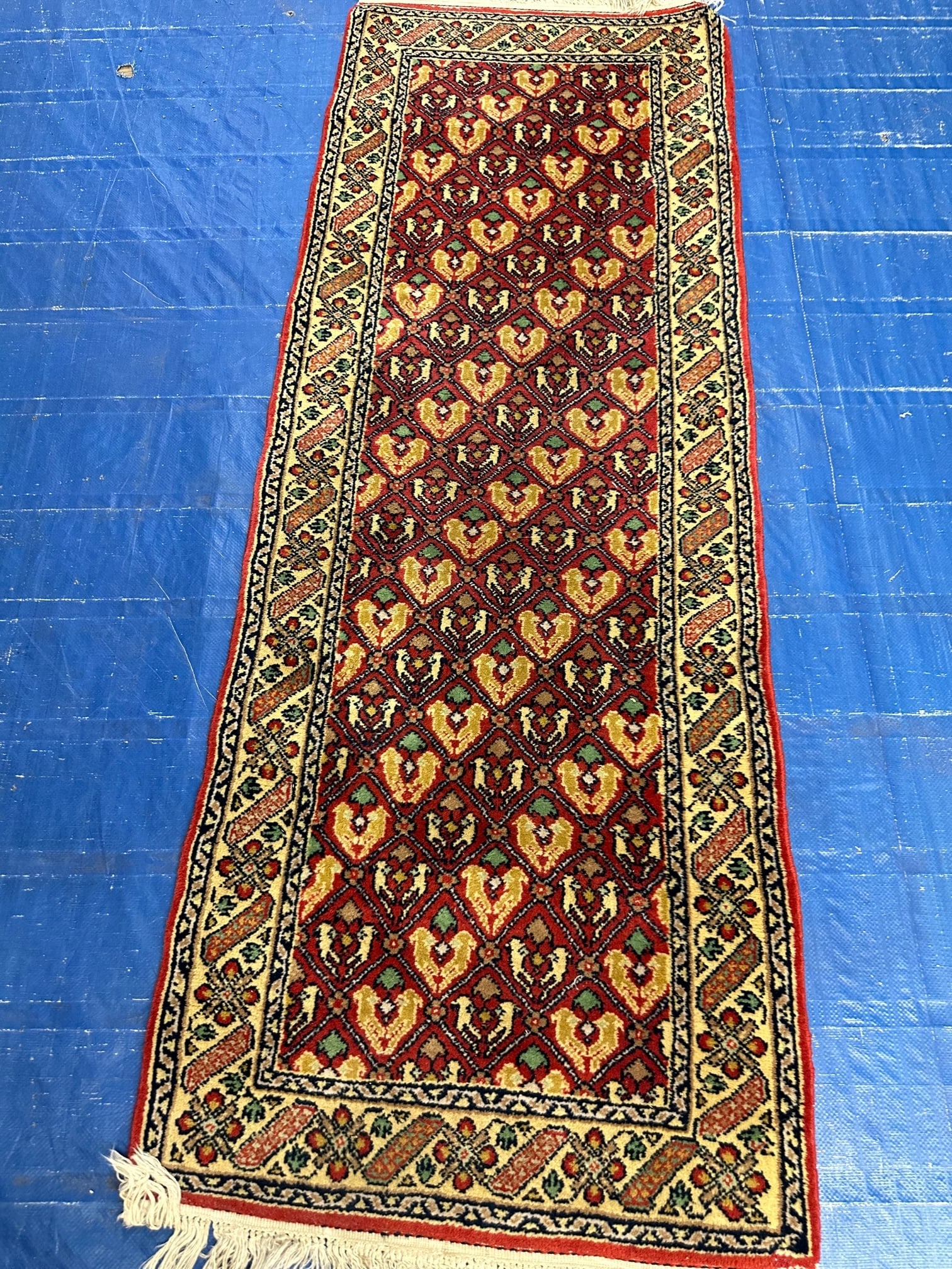 Hand Knotted Agra Tabriz 6.3x2.4 ft (1 of 5)