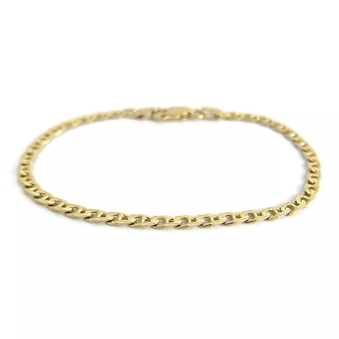 Italian Anchor Chain Bracelet 14K Yellow Gold, 6.25 Inches, 2.8 mm, 2.98 Grams (1 of 9)