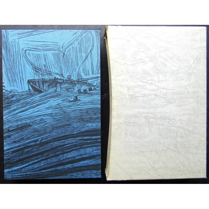 Moby Dick: First Folio Society Edition. In slipcase. 'or The Whale'. Wood engravings by Garrick Palmer. Publishers pictorial blue cloth with gilt title and vignette to spine. Colour top page-block and endpapers.