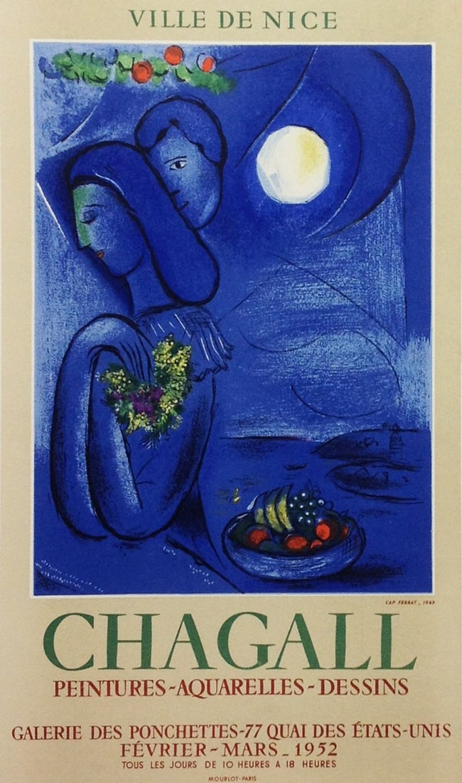 Chagall Lithograph 17 Ville de Nice Art in Posters (1 of 1)