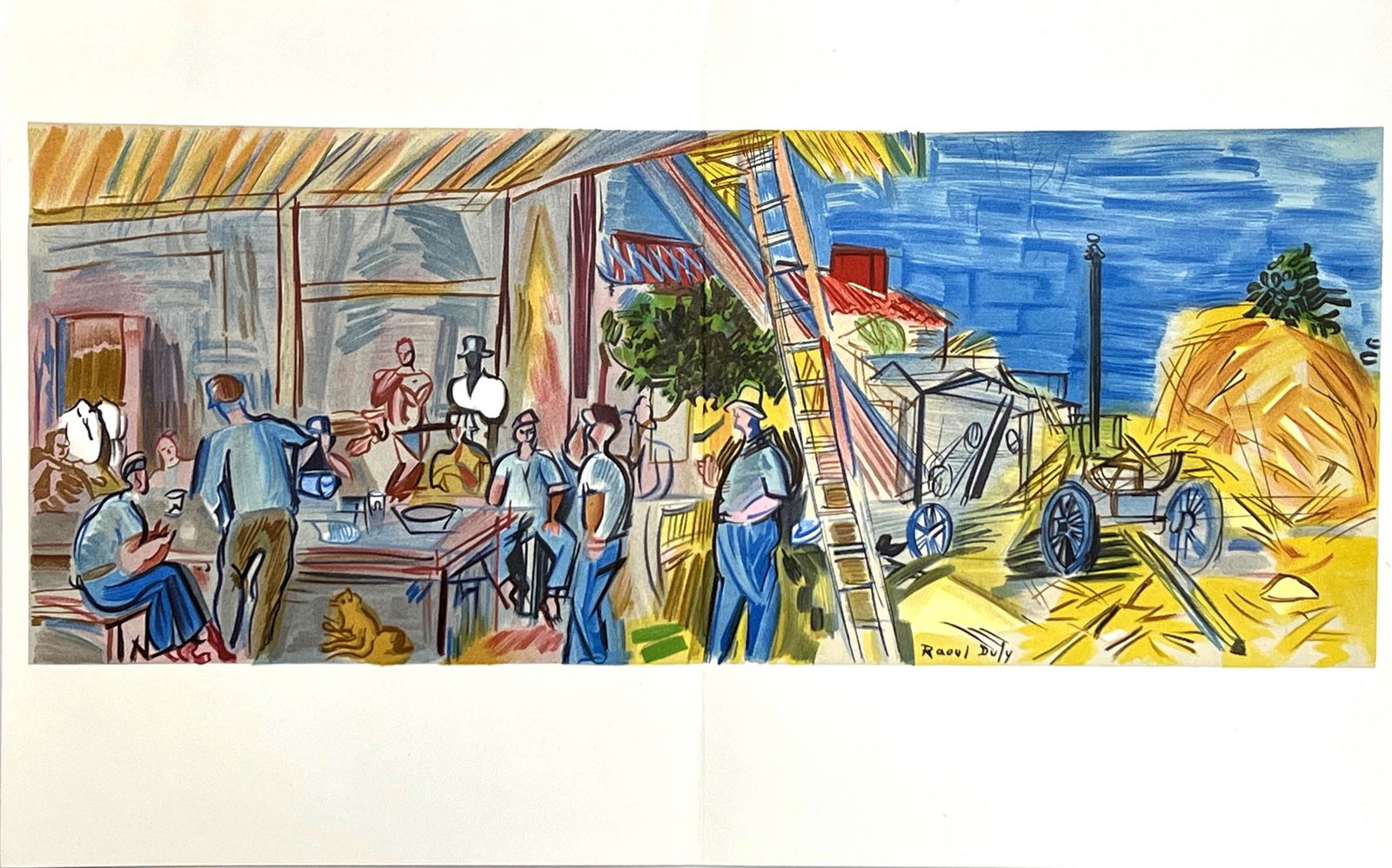 1965 Raoul Dufy Lithograph 2 Les Moissonneurs (1 of 1)
