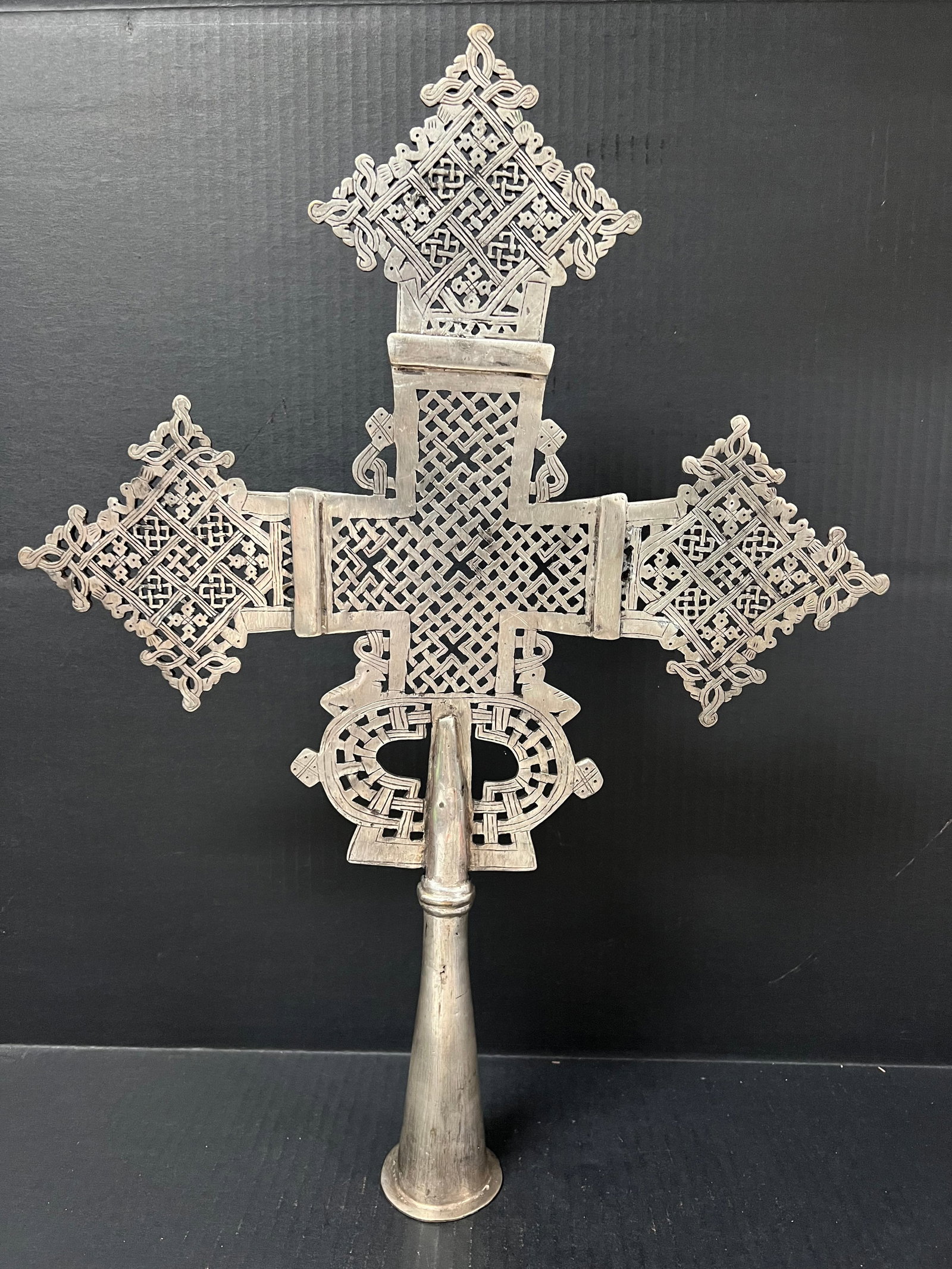 Large Ethiopian Processional Coptic Cross (1 of 10)