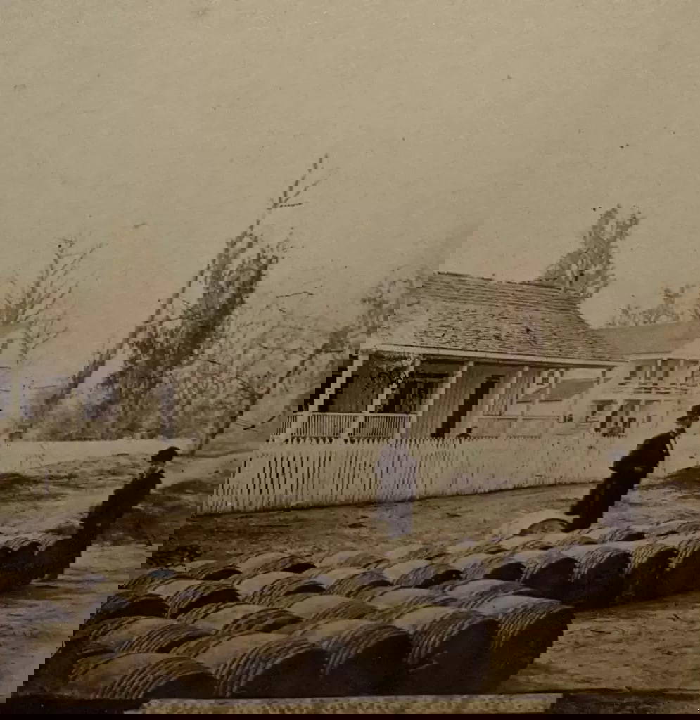 Ca. 1870 S Mouth Of The Red River American Scenery Stereoview Auction