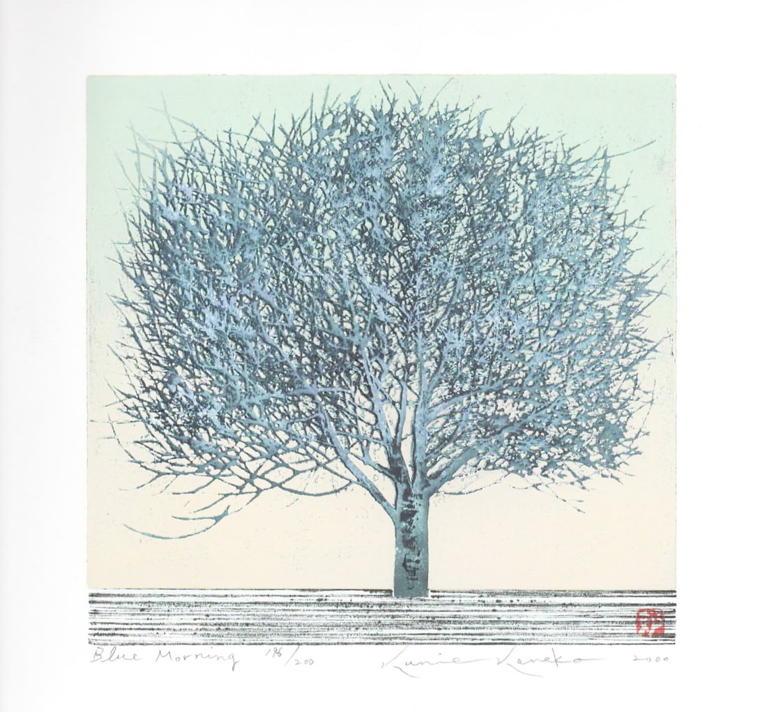 Kunio Kaneko (B.- 1949): Blue Morning (1 of 1)