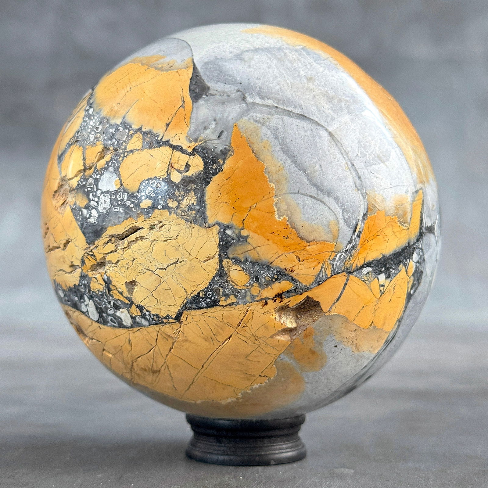 Stunning Maligano Jasper sphere with stand (1 of 10)