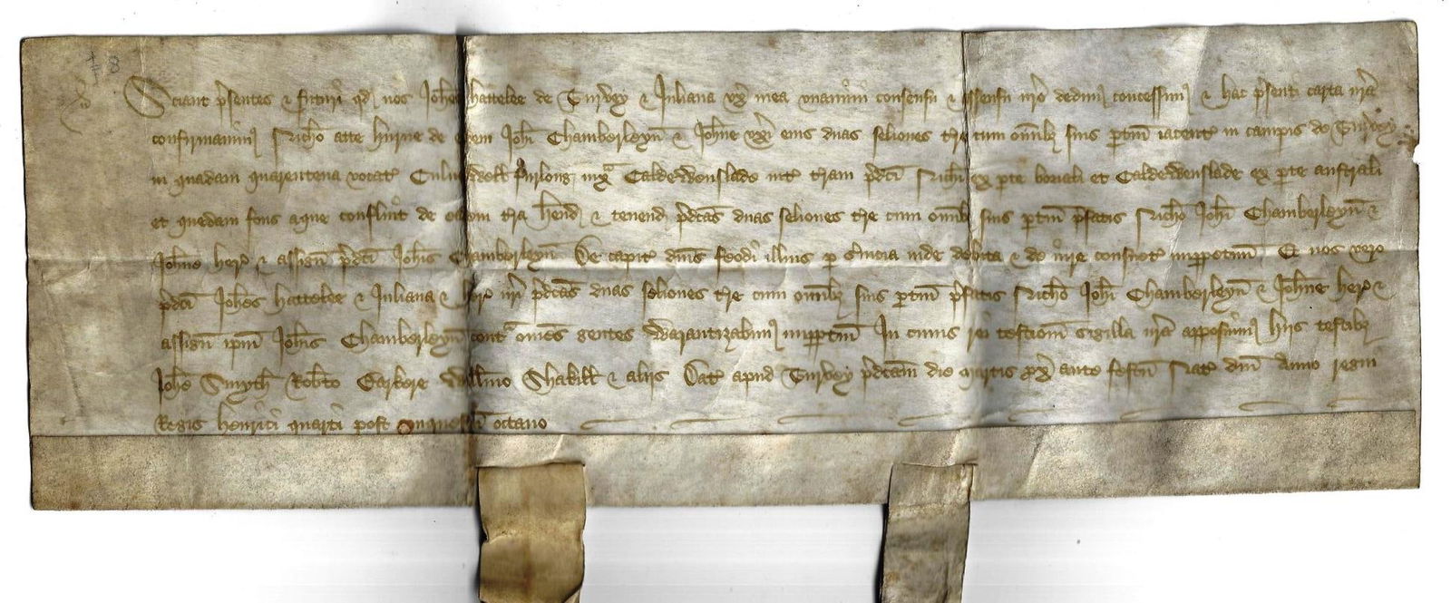 1407 English Vellum Deed Henry IV (1 of 3)