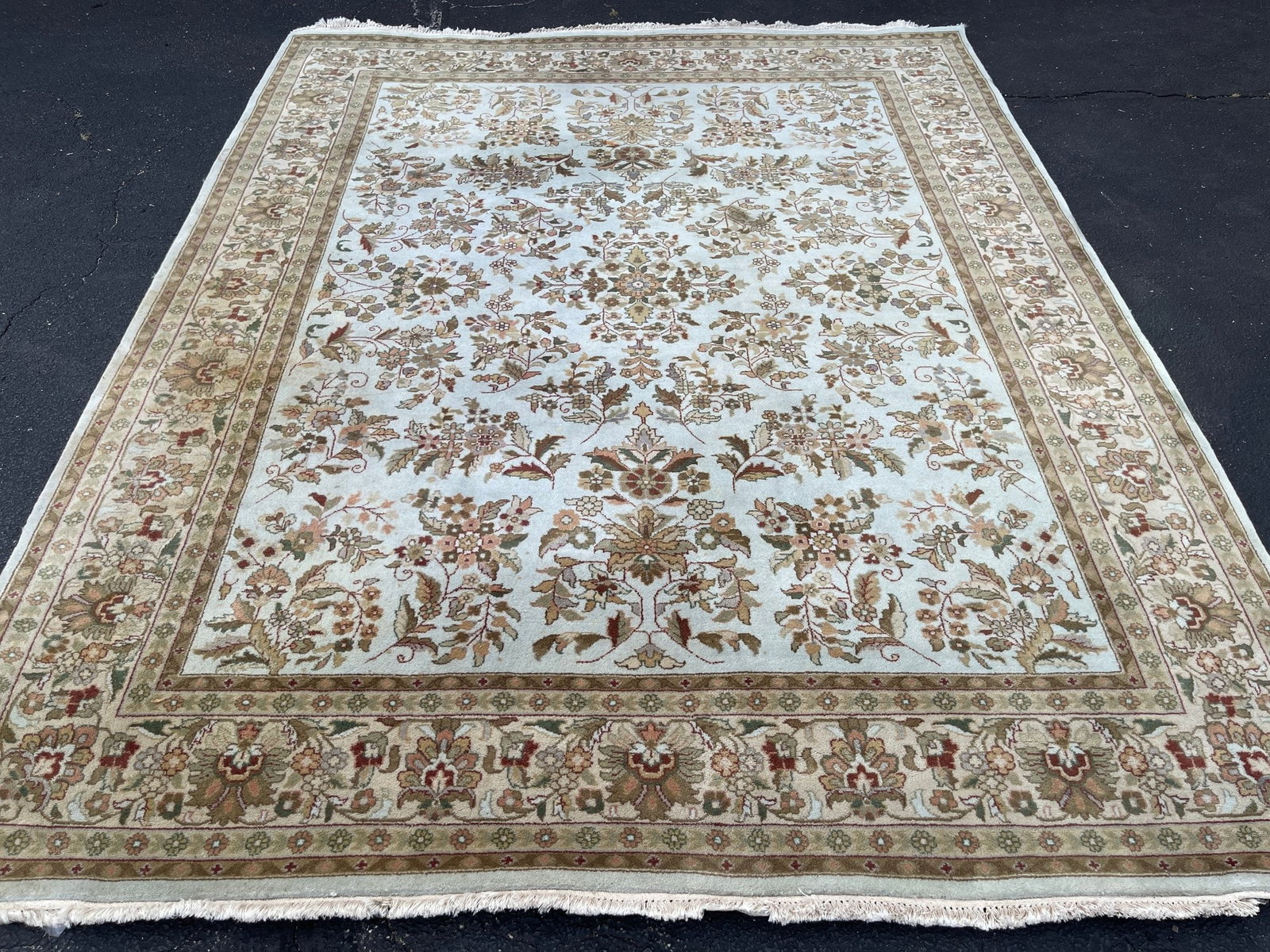 Hand Knotted Oushak Rug 7x9 ft (1 of 6)