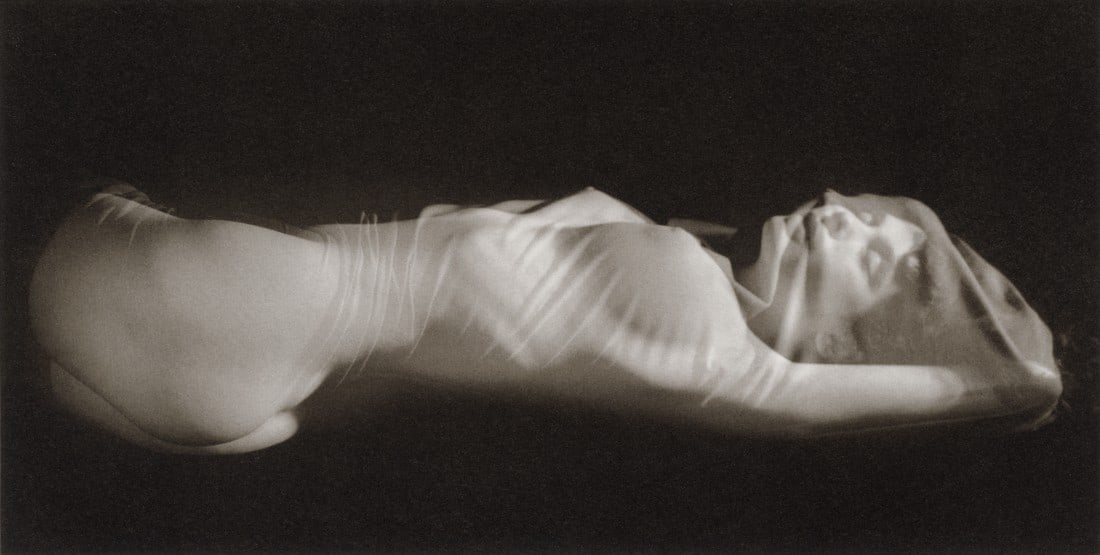 RUTH BERNHARD - Silk, 1968: Artist: Ruth Bernhard Title: Silk, 1968 Medium: Photoengraving, 1986, USA Dimensions: 9.1x5" Description: Heat Wax Mounted on 8.5x11" Conservation Board Artist Bio: Ruth Bernhard was a German-born Ame