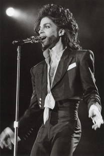 BOB GRUEN - Prince, Rock In Rio, Rio De Janeiro 1991: Artist: Bob Gruen Title: Prince, Rock In Rio, Rio De Janeiro, Brazil, 1991 Medium: Photo Litho, 2011, China Dimensions: 7.3x10.95" Description: Heat Wax Mounted on 11x14" Conservation Board Artist Bio