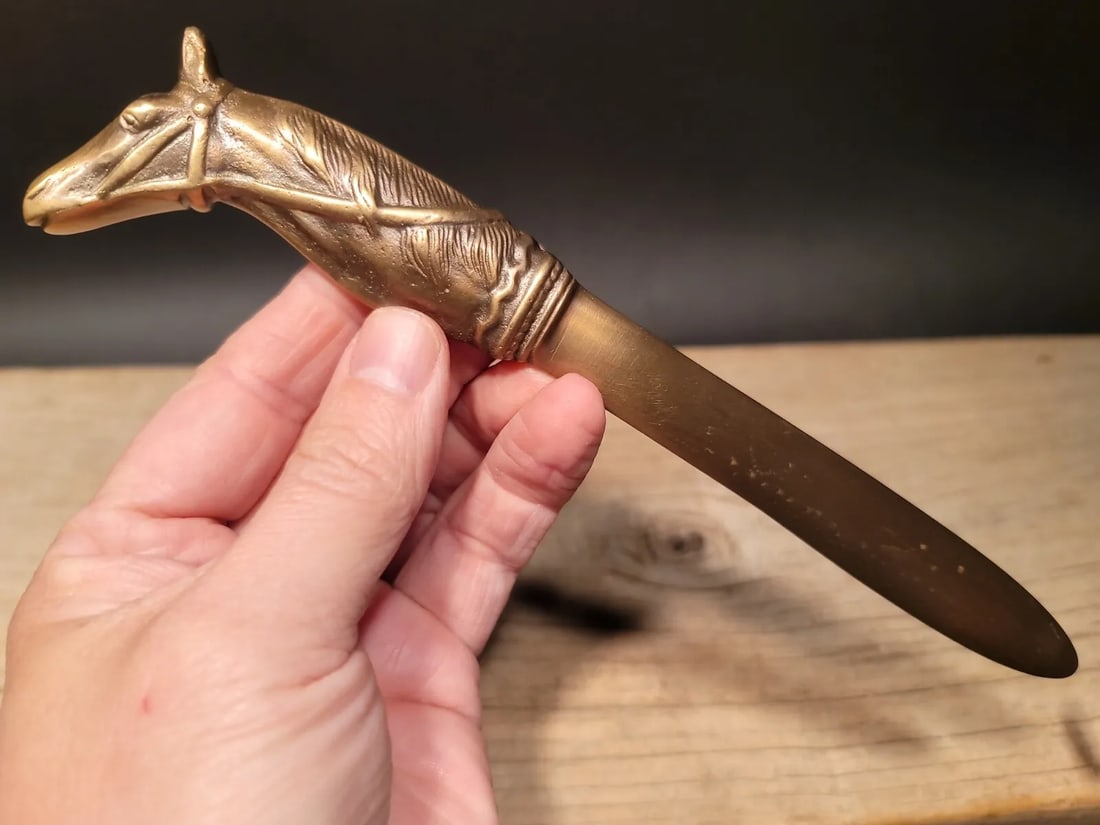 Brass Horse letter opener Equestrian Desk Collectible (1 of 13)