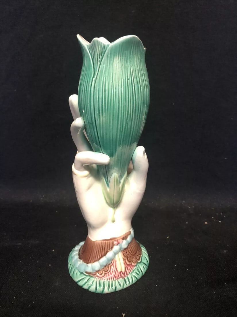 Majolica Hand Vase (1 of 5)