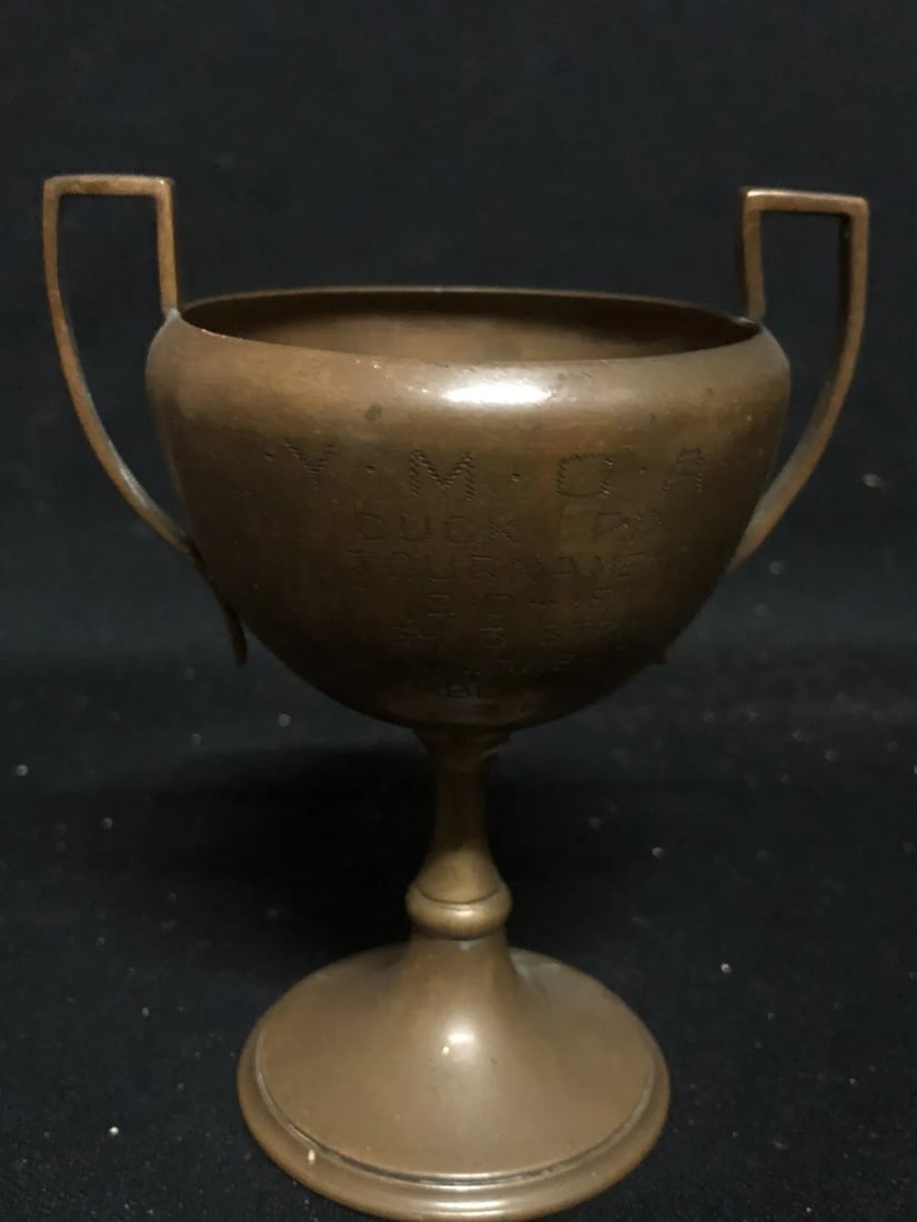 1910 5 1/4” Ymca Duck Pin Bowling Loving Cup Trophy (1 of 5)