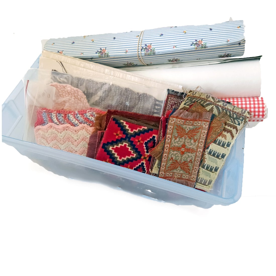 Miniature Dollhouse Carpets, Flooring and Wallpaper (1 of 9)