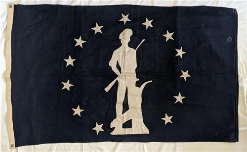 c. 1942-45 OLD VINTAGE 56" X 35" HOME FRONT, OLD VINTAGE WWII US SAVINGS BOND FLAG: Circa 1942-1945 Old Vintage WWII Era US SAVINGS BOND FLAG. Flags of this type were awarded to businesses enrolling 90% or more of their employees who participated by subscribing 10% or more of their G