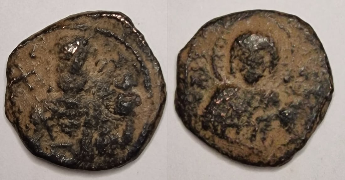 The Byzantine Empire: Title: The Byzantine Empire Description: BYZANTINE. Alexius I Comnenus (1081-1118). AE tetarteron Date/Period: 1081-1018 Materials: bronz coin Dimensions: 16.8 mm Reserve: $10.00 Shipping: Domest