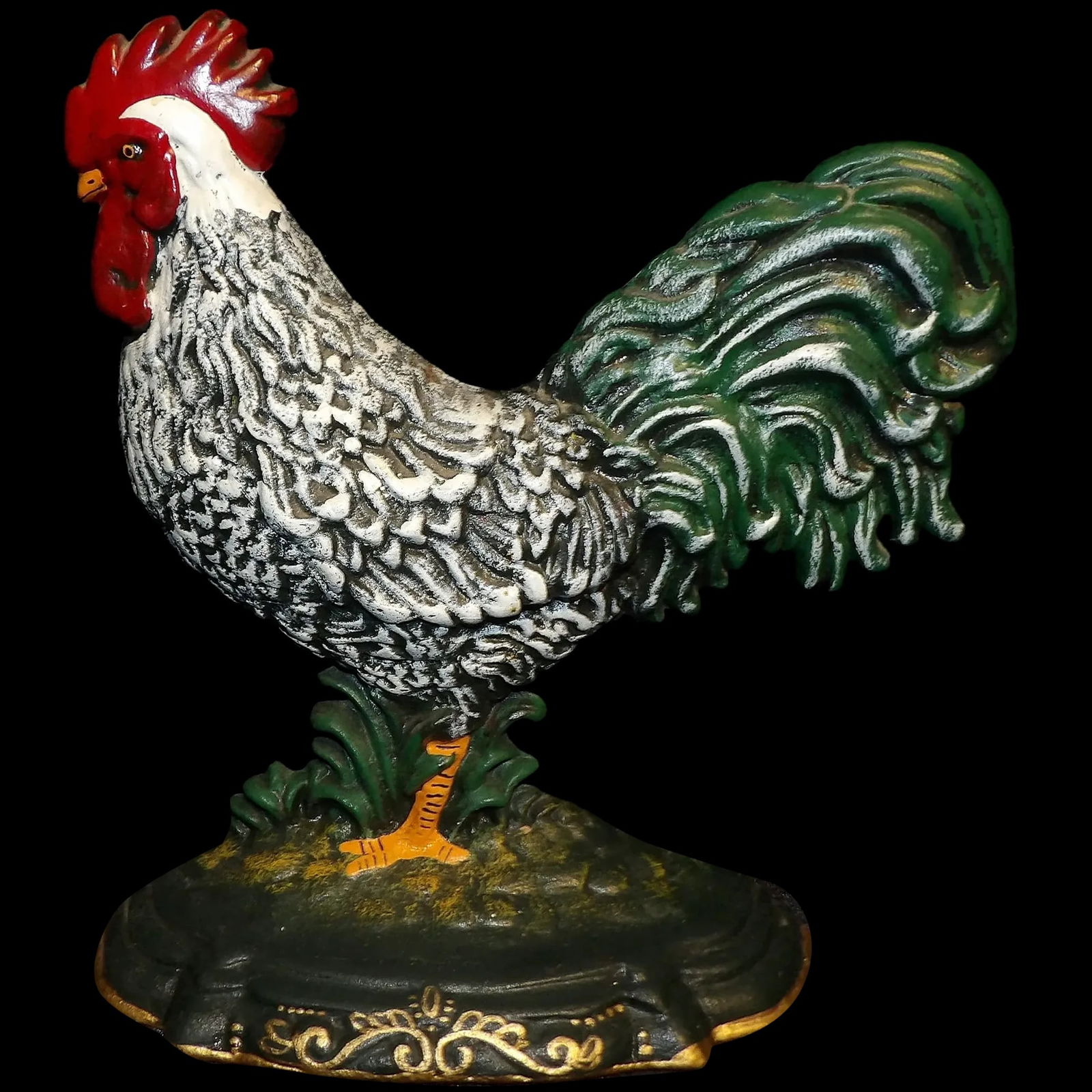 Cast Iron Rooster Door Stop (1 of 6)