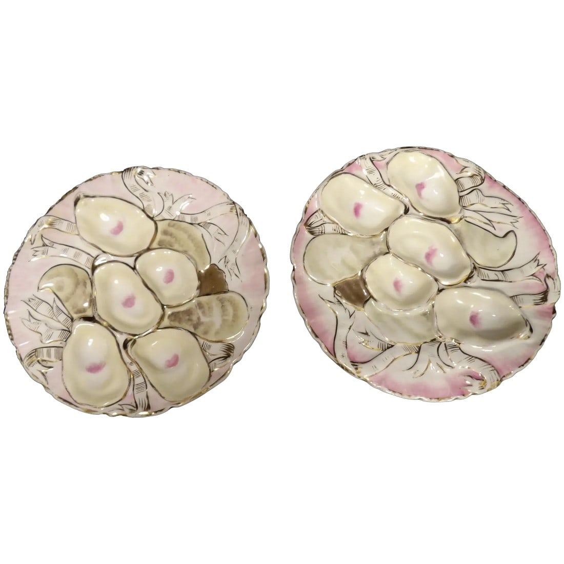 Antique Oyster Plate Turkey Pattern Carl Tielsch Germany 1880’s (1 of 11)