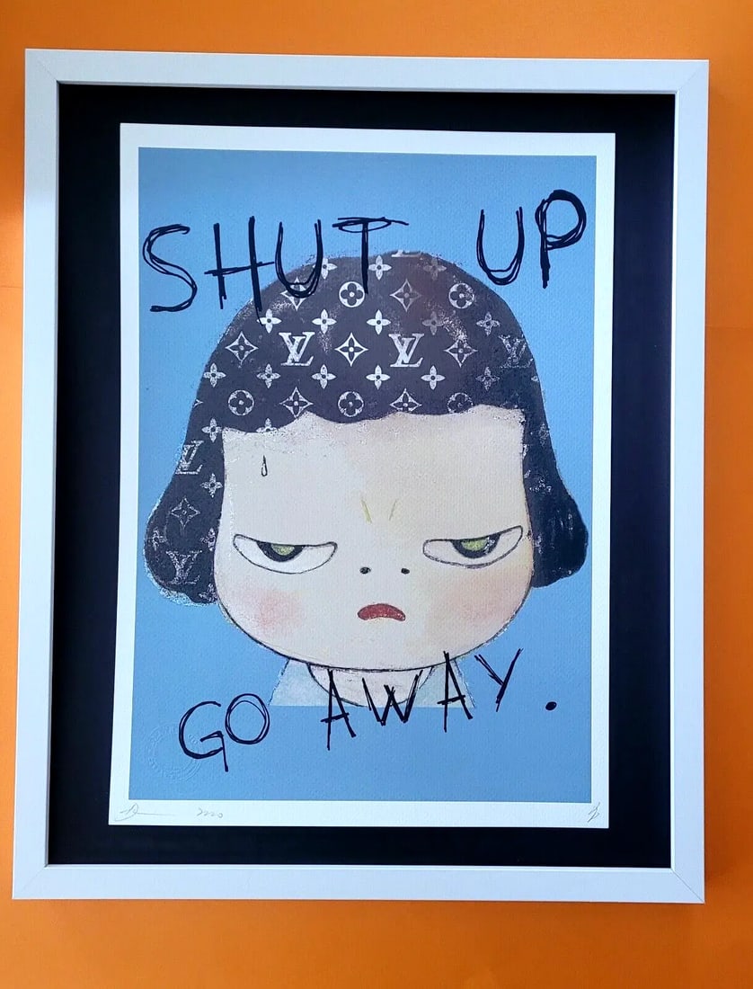 Death NYC LG Framed 16x20in Pop Art Original Certified / Yoshitomo Nara Girl %\ (1 of 5)