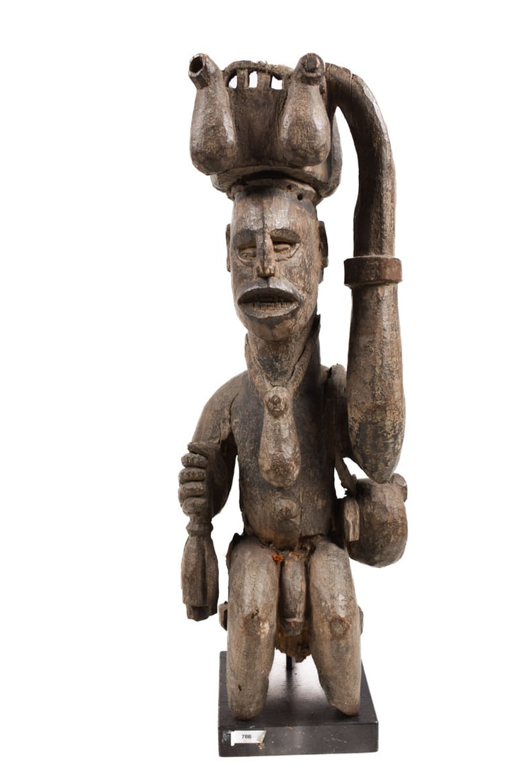 Ikenga Figure- Wood - Igbo - Nigeria (1 of 7)
