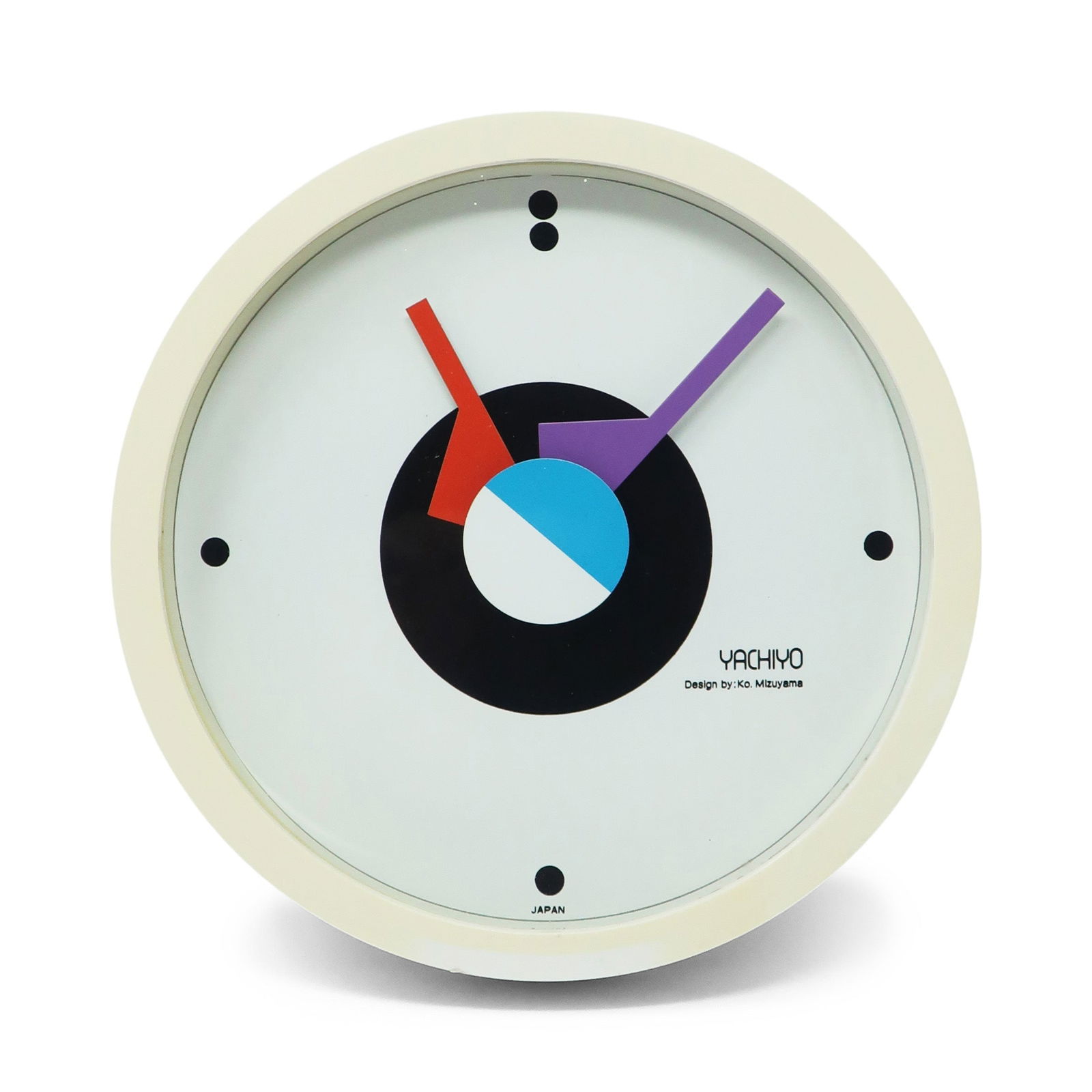 1980s Postmodern Wall Clock by Ko Mizuyama for Yachiyo (1 of 7)