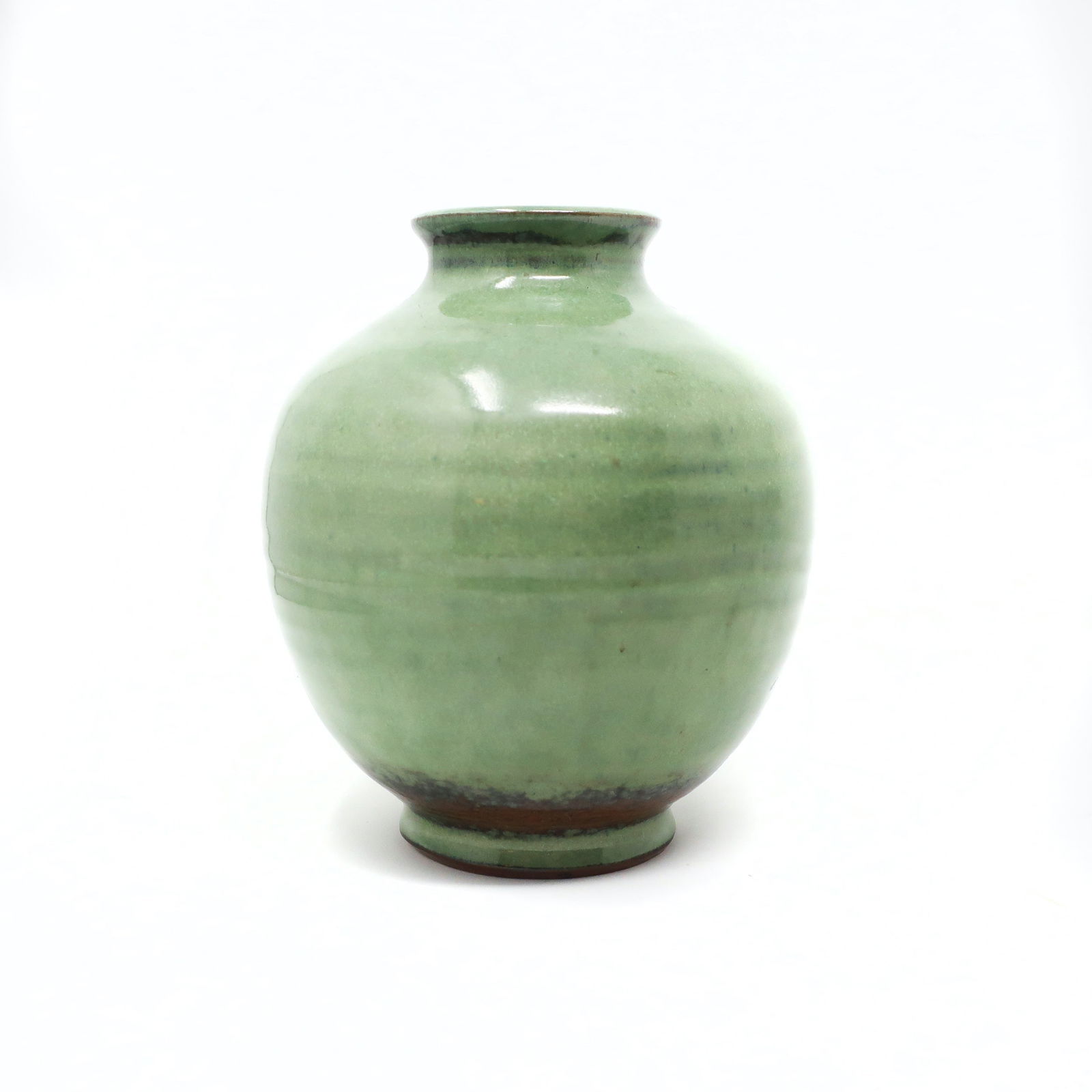 Vintage Green Studio Pottery Vase by Edwin & Mary Scheier (1 of 8)