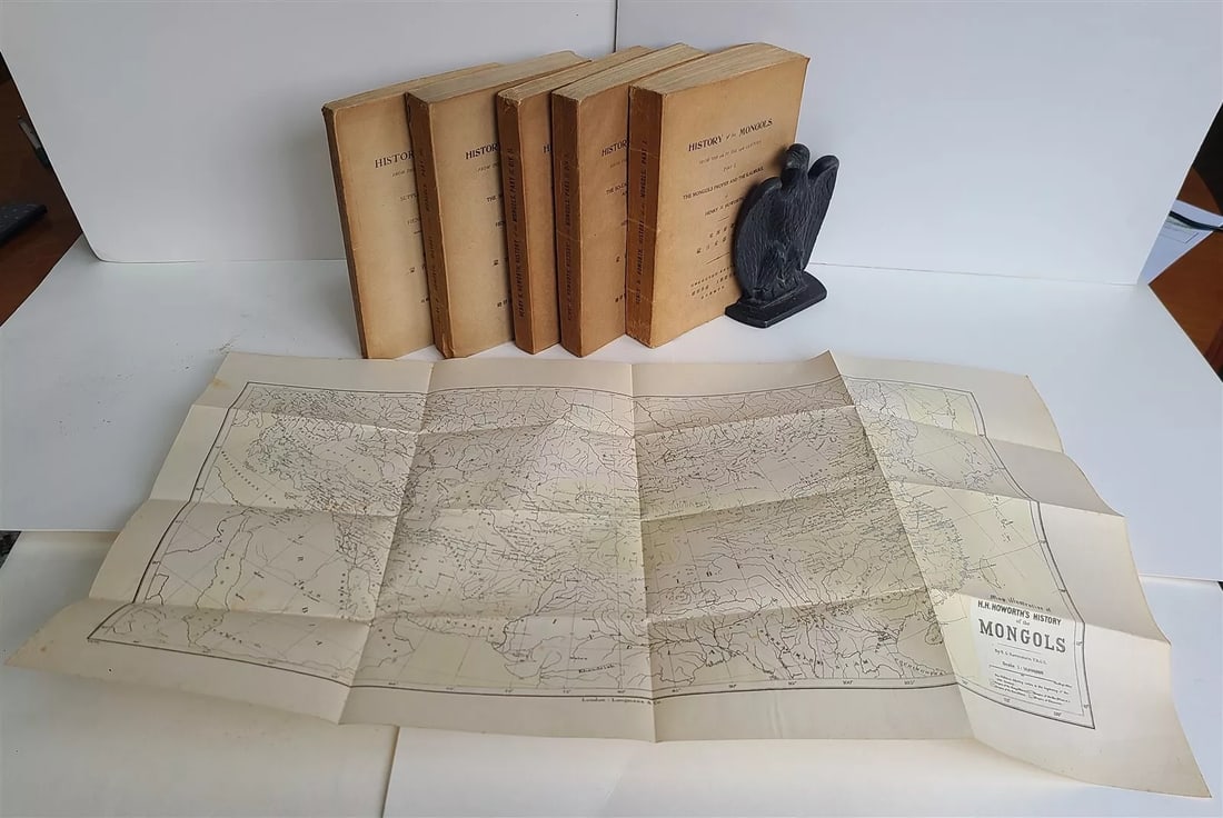 1868 - 1927 HISTORY OF MONGOLS Kalmuks Tartars of Russia & Central Asia antique (1 of 6)