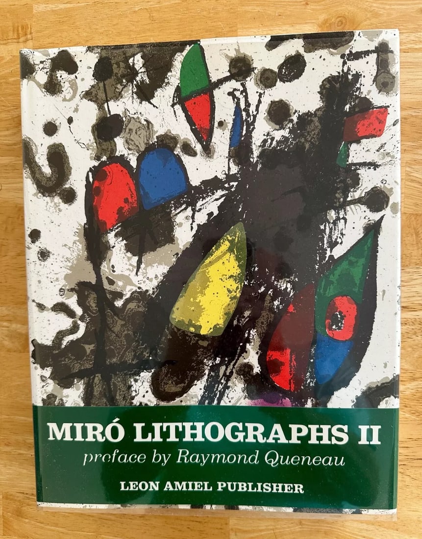 Joan Miro Lithographs Volume II Signed Book, includes 12 Color Lithographs (1 of 4)