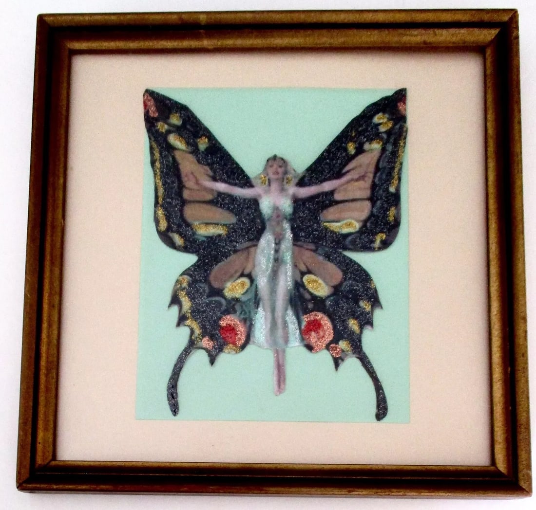 Vintage Art-Deco Framed Artwork/Illustration/original (1 of 3)