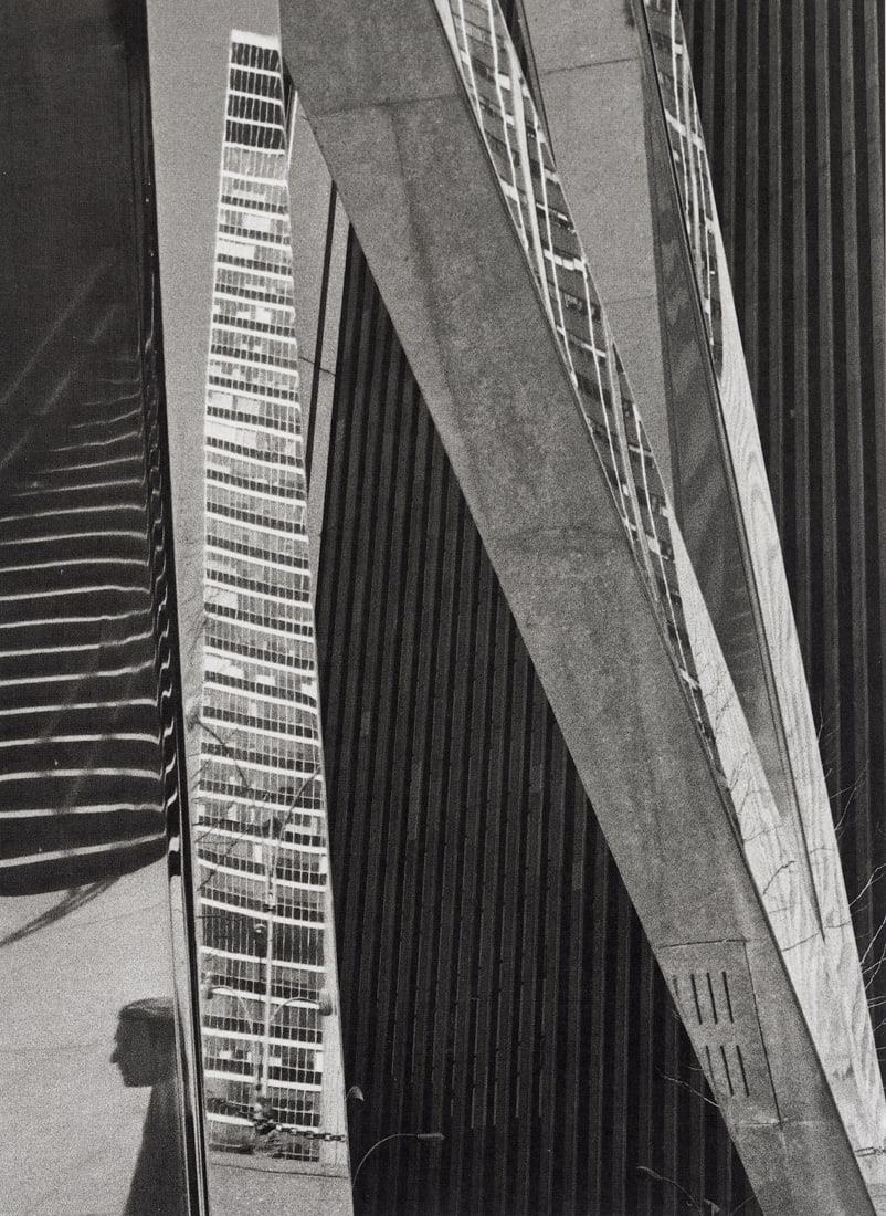 ANDRE KERTESZ - Sixth Avenue, New York, 1973: Artist: Andre Kertesz Title: Sixth Avenue, New York, 1973 Medium: Photo Litho, 1984, Switzerland Dimensions: 6.75x9.2" Description: Heat Wax Mounted on 11x14" Conservation Board Artist Bio: Andre Kert