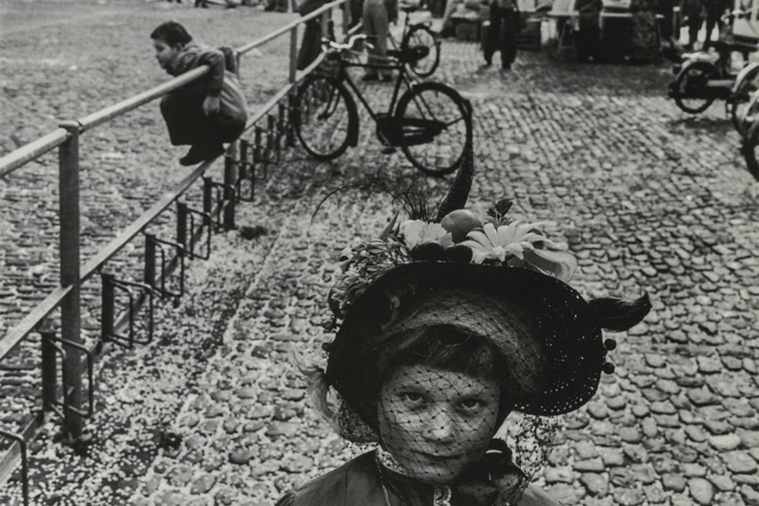 MARTINE FRANCK - Carnival, Basel, Switzerland, 1977: Artist: Martine Franck Title: Carnival, Basel, Switzerland, 1977 Medium: Photo Litho, 2007, Singapore Dimensions: 6.95x4.65" Description: Heat Wax Mounted on 8.5x11" Conservation Board Artist Bio: Mar