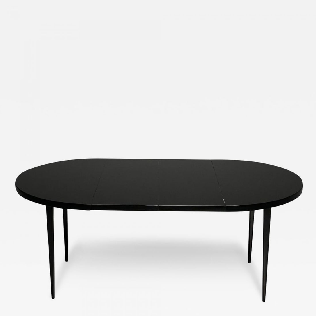 Paul McCobb, Mid-Century Modern Planner Group Dining Table, Black Lacquer, 1950s: Title: Paul McCobb, Mid-Century Modern Planner Group Dining Table, Black Lacquer, 1950s Description: Paul McCobb, Mid-Century Modern Planner Group Dining Table, Black Lacquer, 1950s A beautifully rest