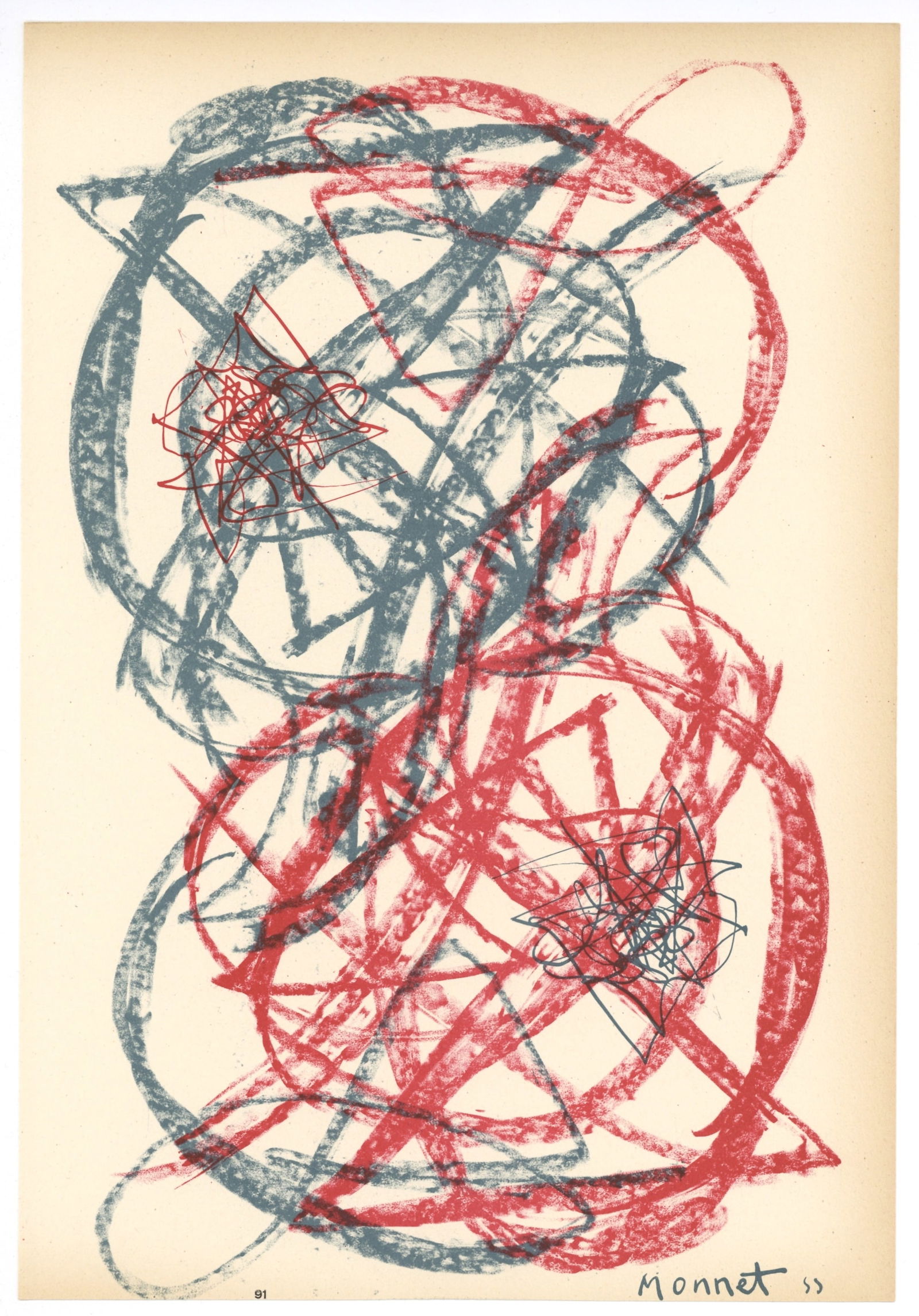 Gianni Monnet original lithograph | Arte Concreta (1 of 1)