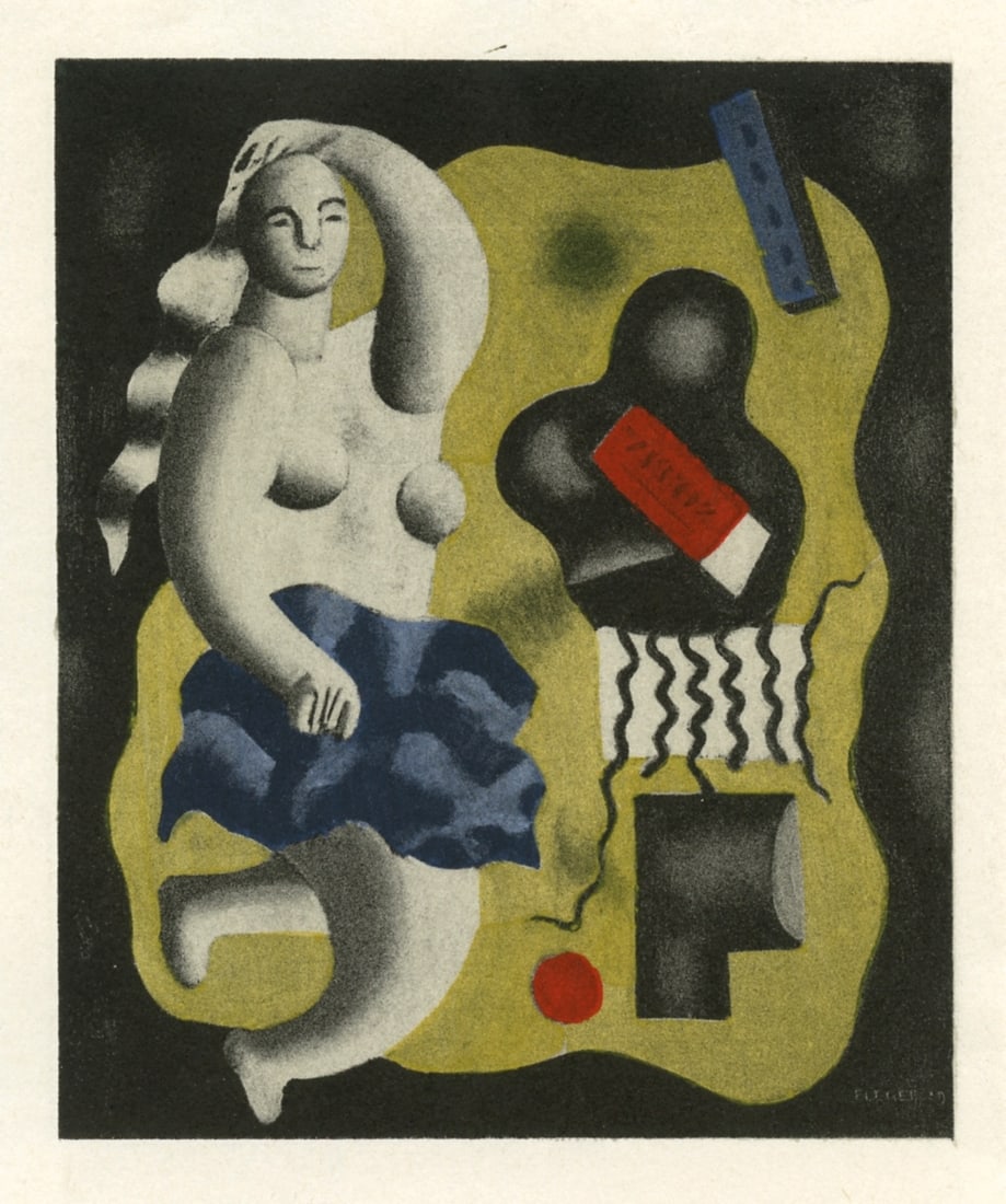 Fernand Leger pochoir "Composition avec figure" (1 of 1)