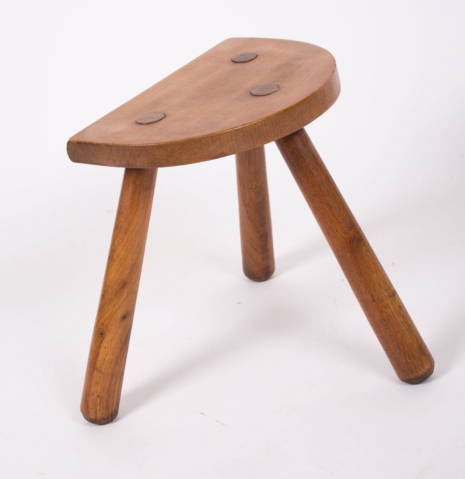 French Mid century 3 footstools in the manner of Perriand rustic alpine design (1 of 3)
