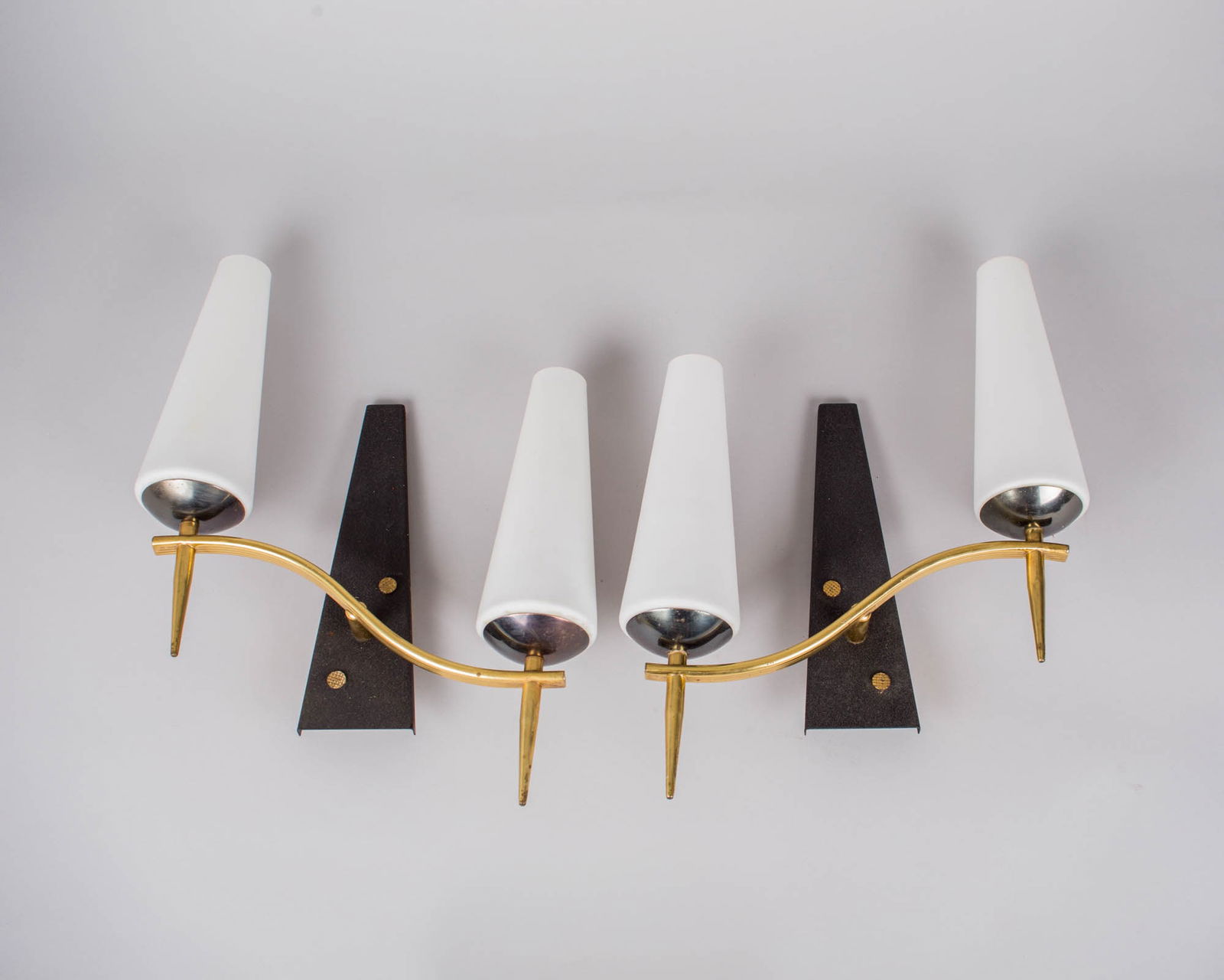 4 Sconces maison Lunel French mid century Arlus (1 of 7)