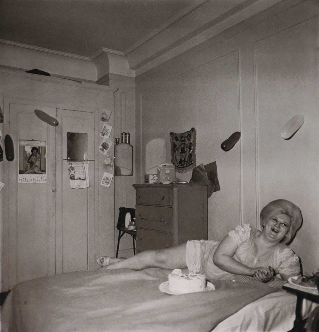 DIANE ARBUS - Transvestite at her birthday party, NYC, 1969 (1 of 1)