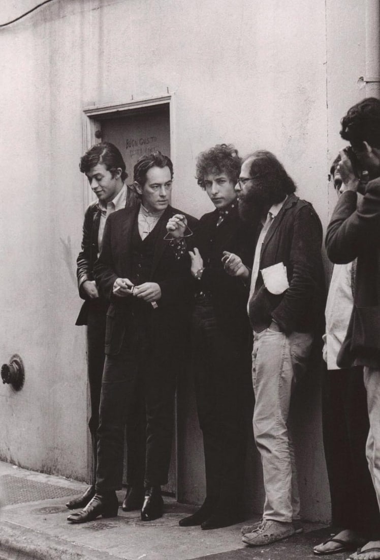 JIM MARSHALL - McClure, Dylan and Alan Ginsberg, SF, ca 1965 (1 of 1)