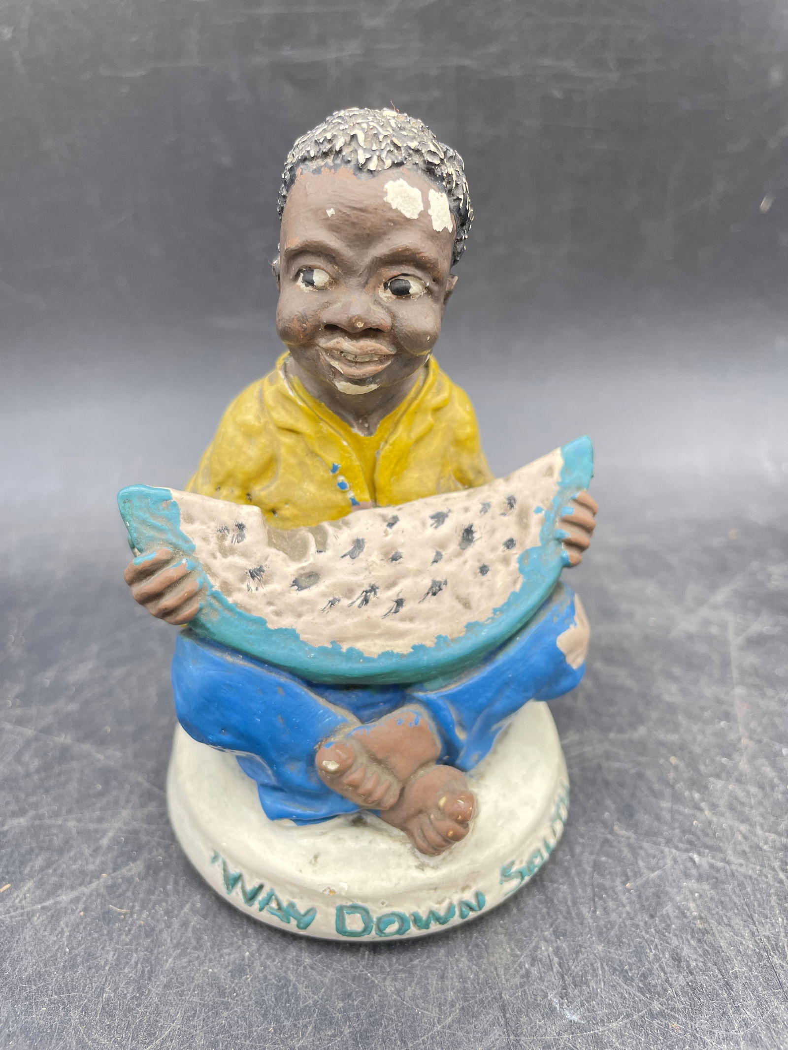 VINTAGE BOY EATING WATERMELON "WAY DOWN SOUTH" (1 of 7)