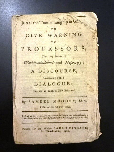 1761 Colonial Boston Sermon Judas the Traitor (1 of 3)