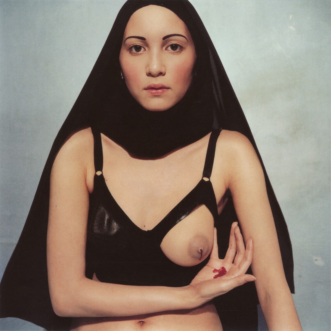 BETTINA RHEIMS - The Miraculous Milk of the Virgin: Artist: Bettina Rheims Title: The Miraculous Milk of the Virgin, Mars, 1997, Ville Evrard Medium: Photo Litho, 2004, Italy Dimensions: 7.1x7.1" Description: Heat Wax Mounted on 8.5x11" Conservation Bo