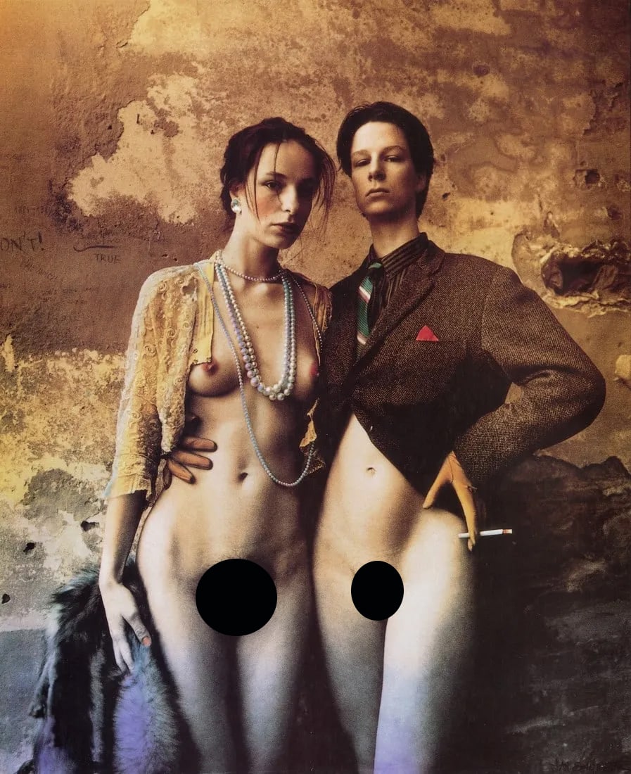 JAN SAUDEK - Isabela and Gabriela, Sisters, 1983: Artist: Jan Saudek Title: Isabela and Gabriela, Sisters, 1983 Medium: Photo Litho, 1991, Prague Dimensions: 8x9.8" Description: Heat Wax Mounted on 11x14" Conservation Board Artist Bio: Jan Saudek (19