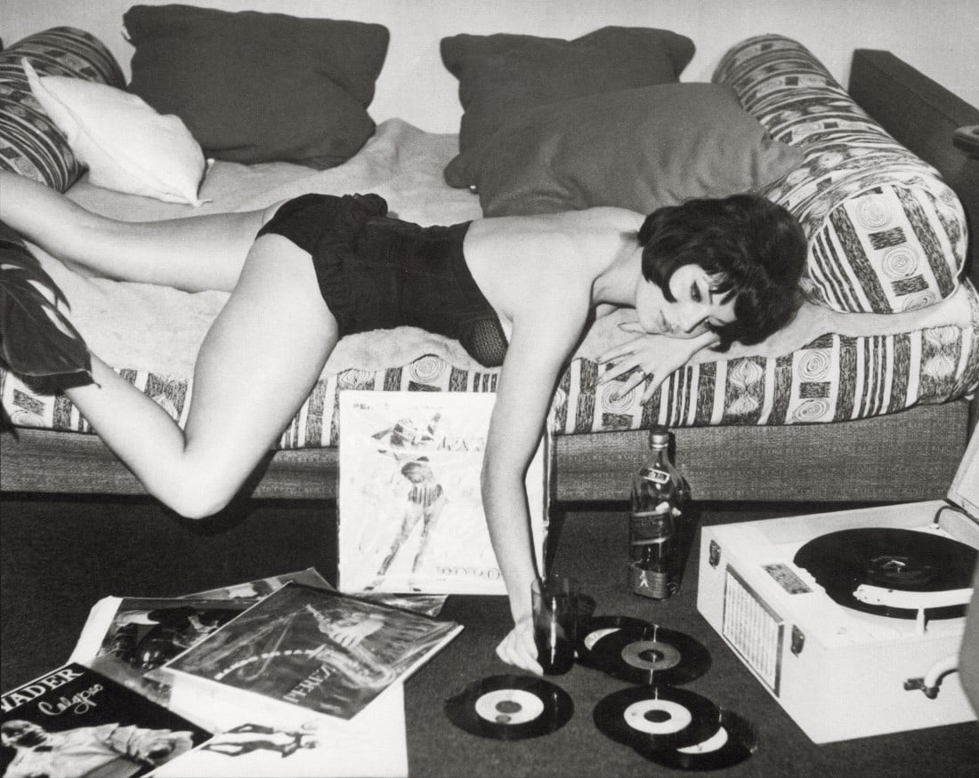 PHILIP GENDREAU - Spinning Vinyl until Phone Rings: Artist: Philip Gendreau Title: Spinning Vinyl until the Phone Rings, 1960-65 Medium: Dimensions: 9.95x7.9" Description: Heat Wax Mounted on 11x14" Conservation Board Reserve: $40.00 Shipping: Domestic